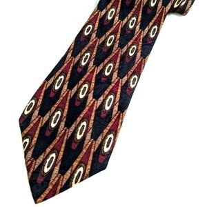 Vintage Men's 100% Silk Tie by Nordstrom  Abstract Diamond Motif